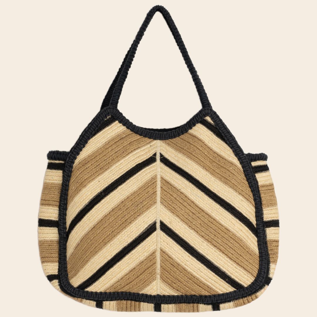 Indi & Cold shopper herringbone - jute