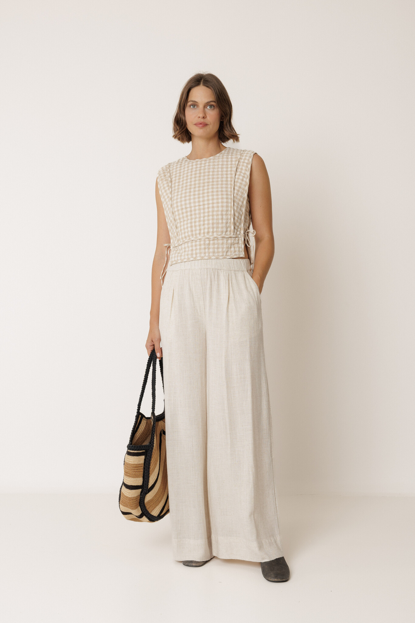 Indi & Cold shopper herringbone - jute