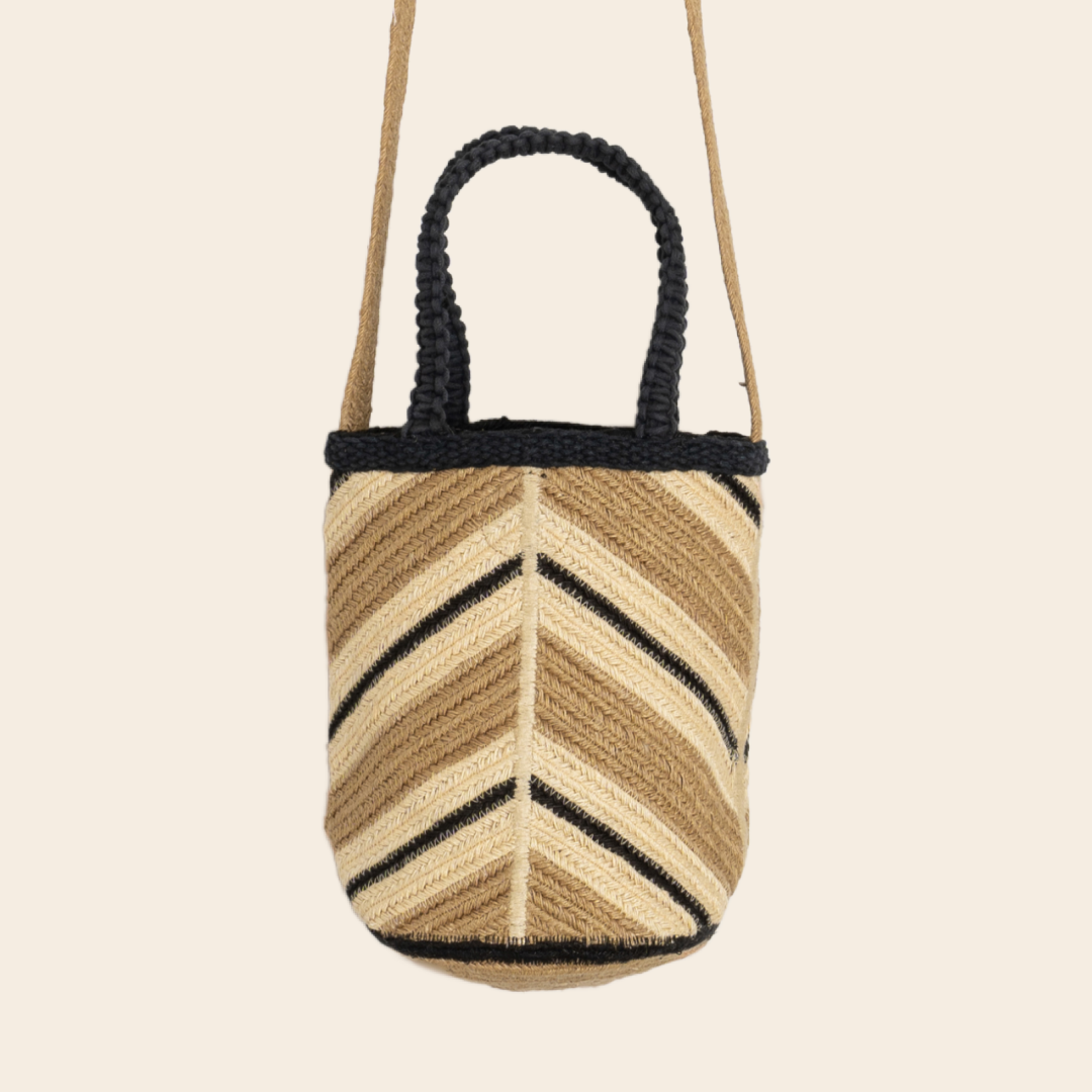 Indi & Cold tas  herringbone - jute