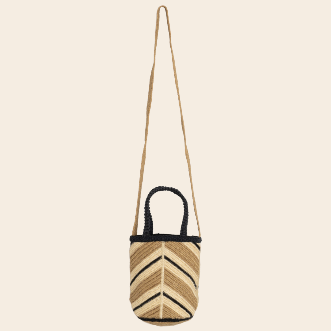 Indi & Cold tas  herringbone - jute