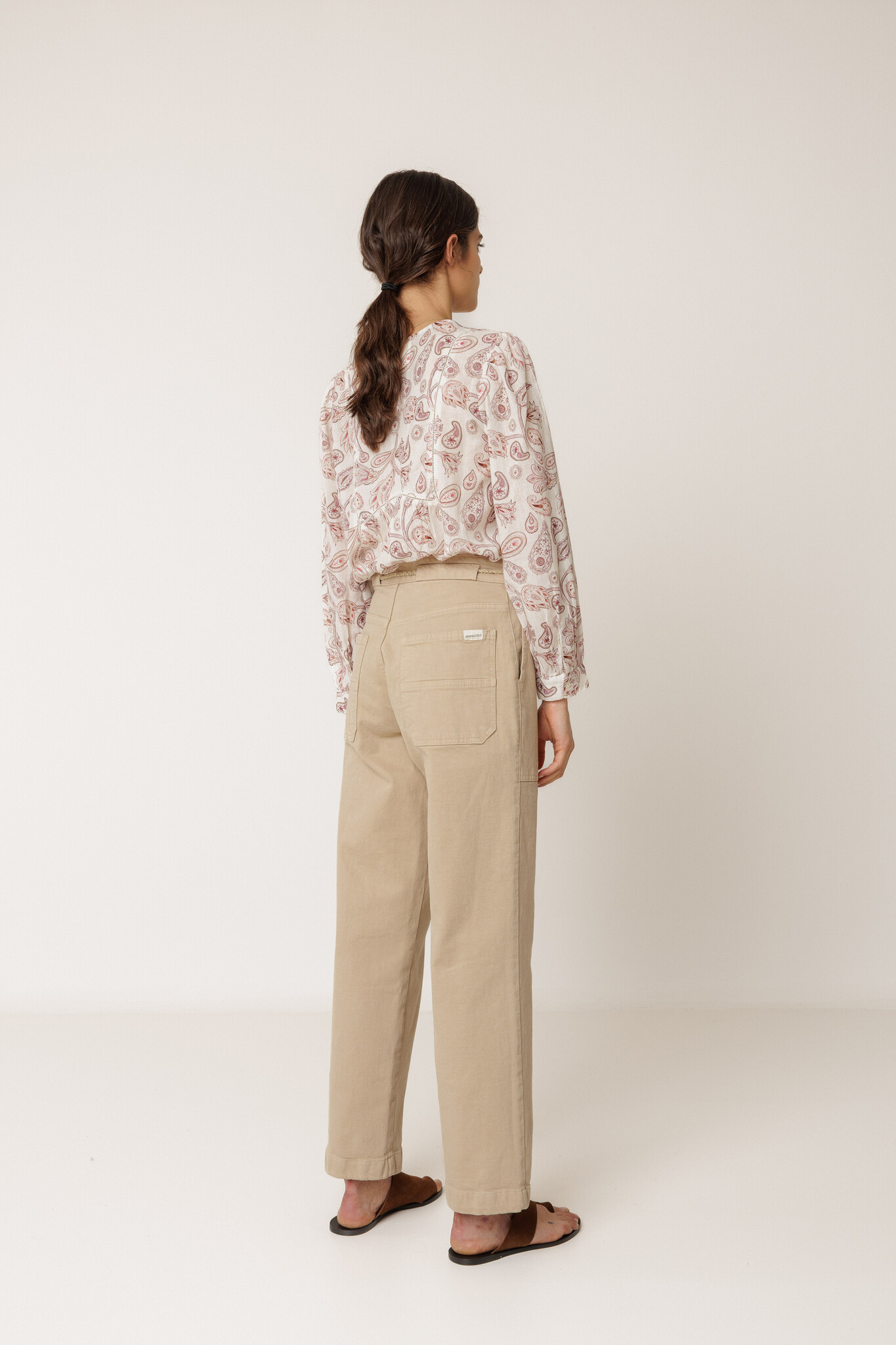 Indi & Cold broek drawstring - sand
