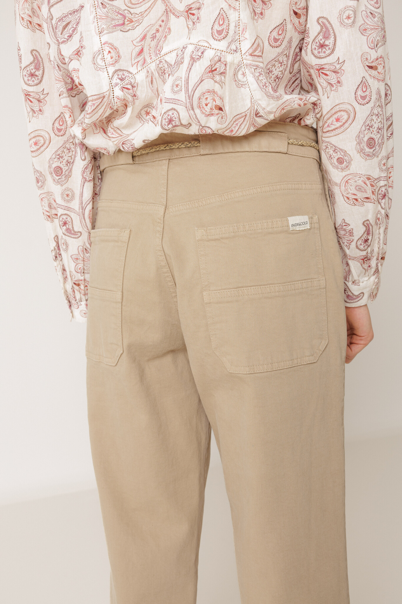 Indi & Cold broek drawstring - sand