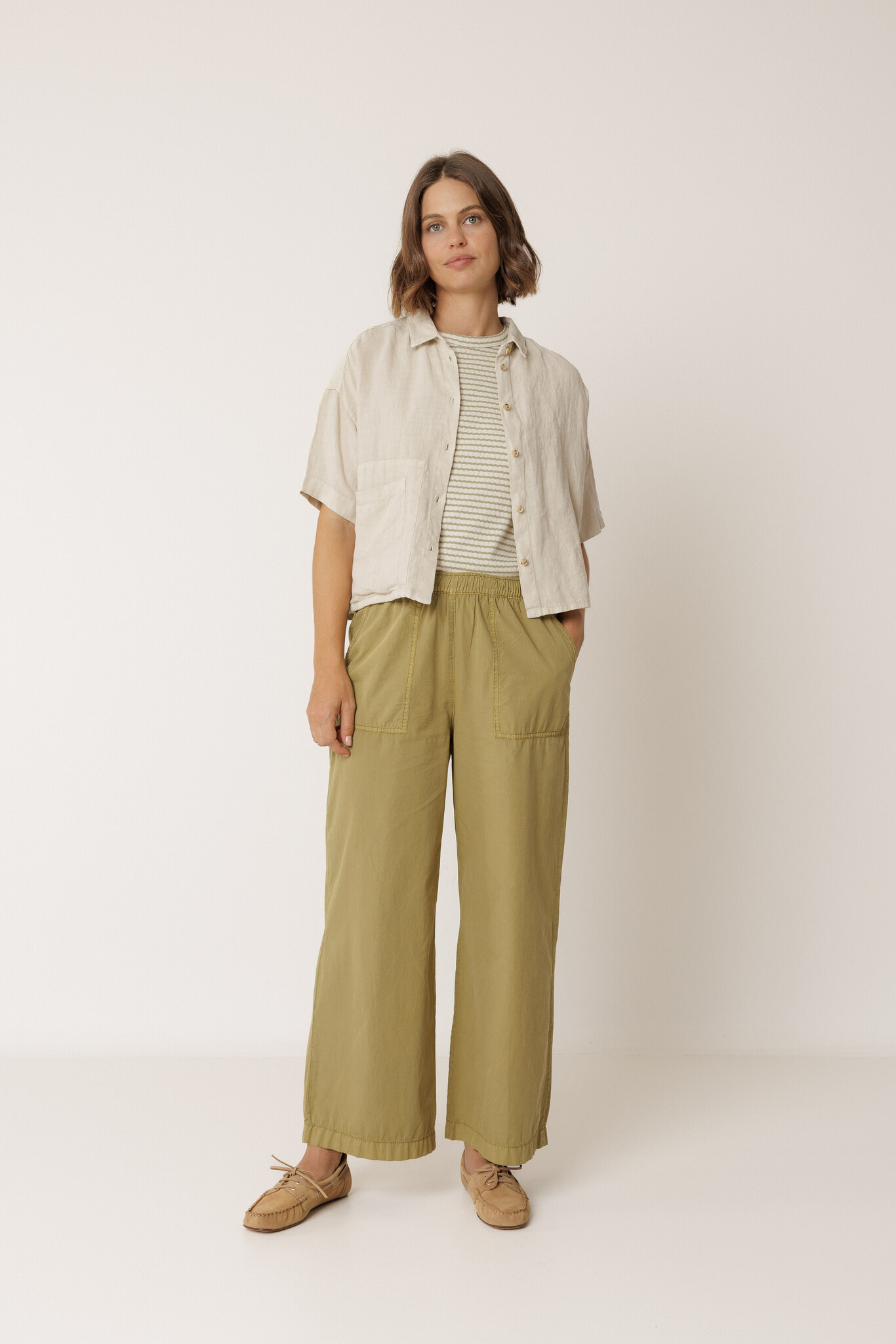 Indi & Cold blouse linnen - stone