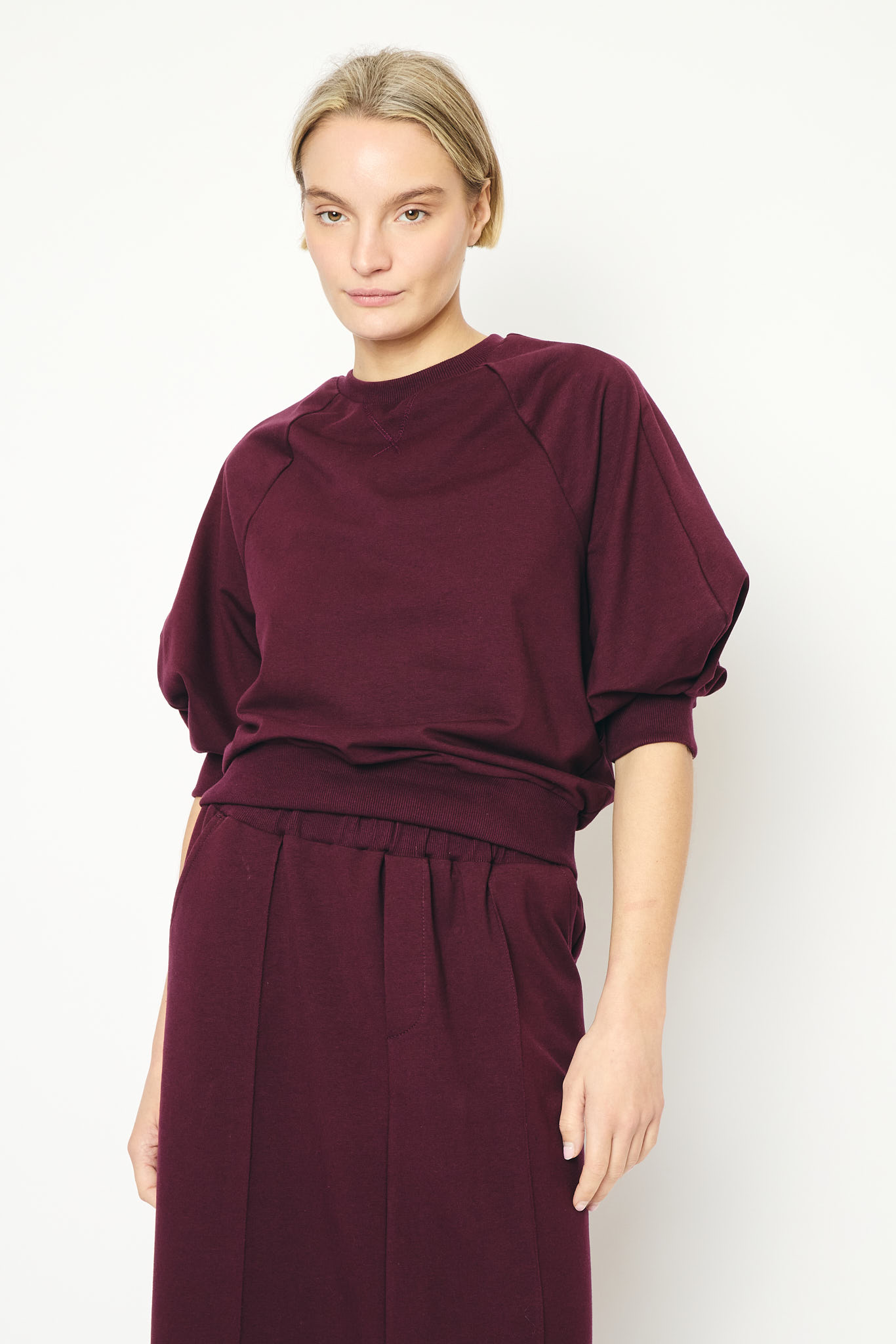 RE/BORN sweater 'Caliste' katoen - vino