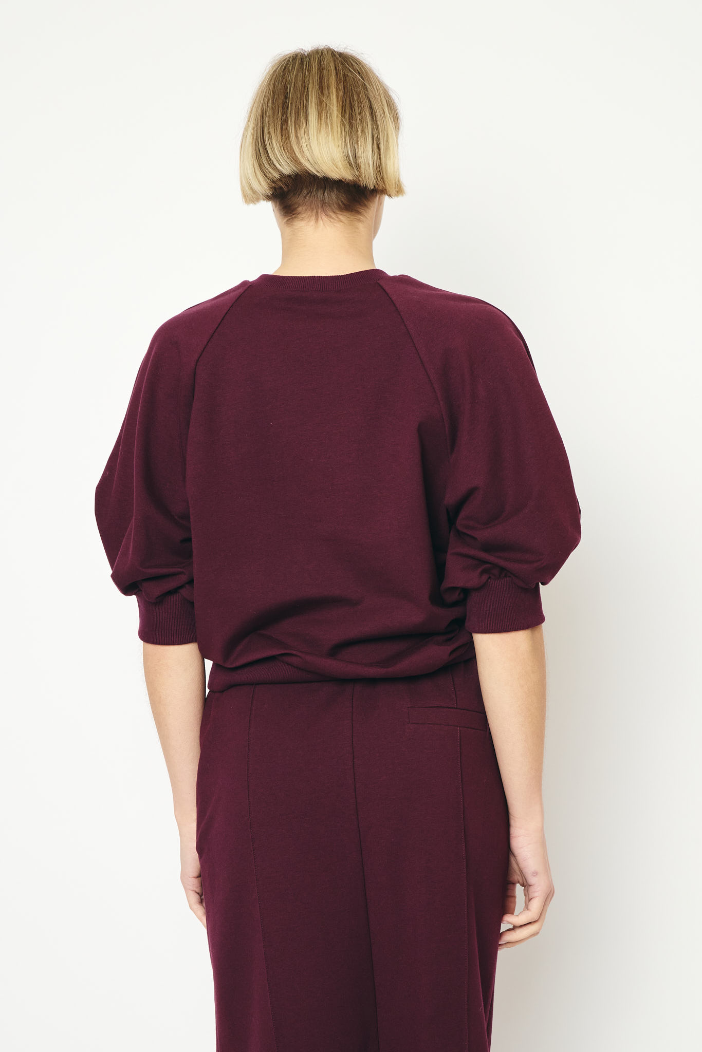 RE/BORN sweater 'Caliste' katoen - vino