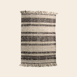TineK Home carpet 'Stripe' wool - mocca