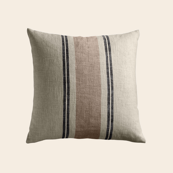 TineK Home cushion cover 'Stripe' 55  linen / viscose - beige