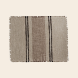 TineK Home placemat 'Stripe' linen / viscose - beige