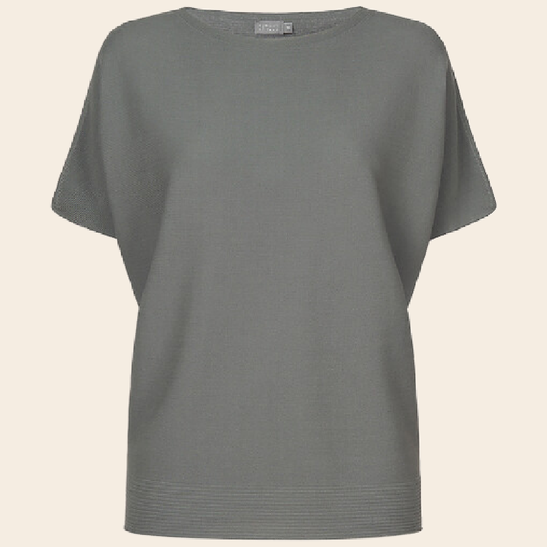 No Man's land korte mouwen shirt  katoen - sage