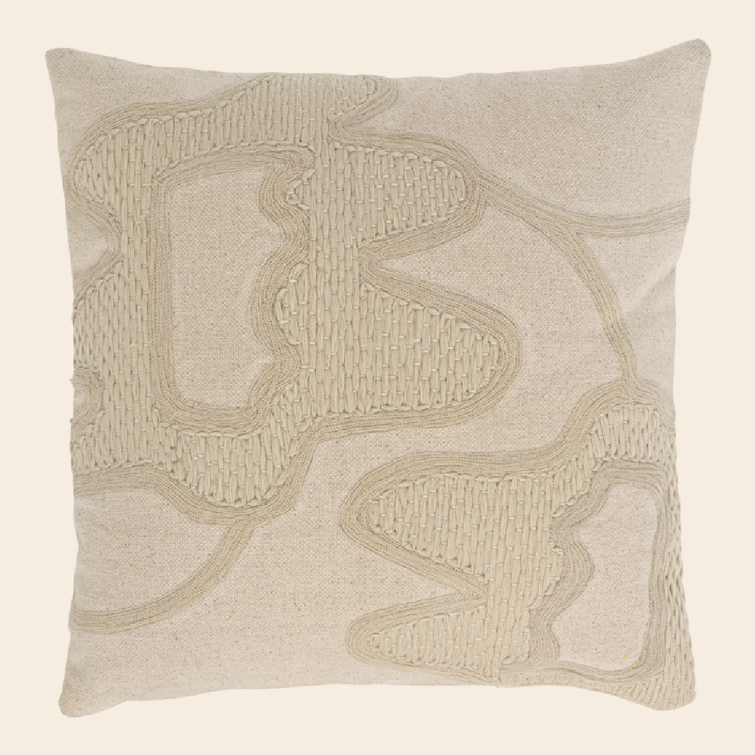 Urban Nature Culture kussen 'Kedi' katoenmix - offwhite