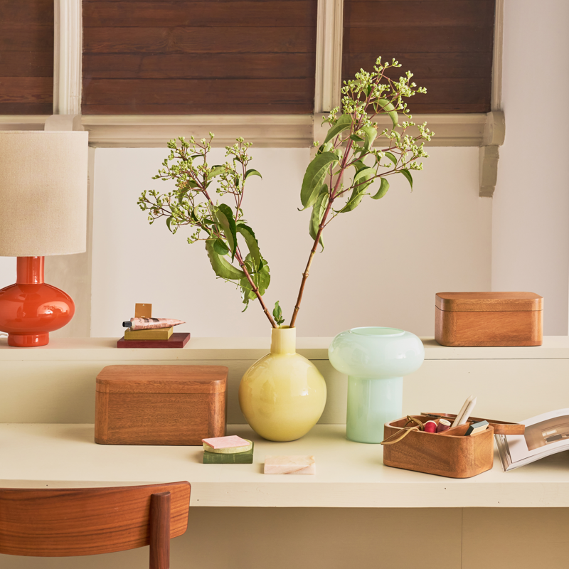 Urban Nature Culture opbergbox 'Tsha' L - mangohout