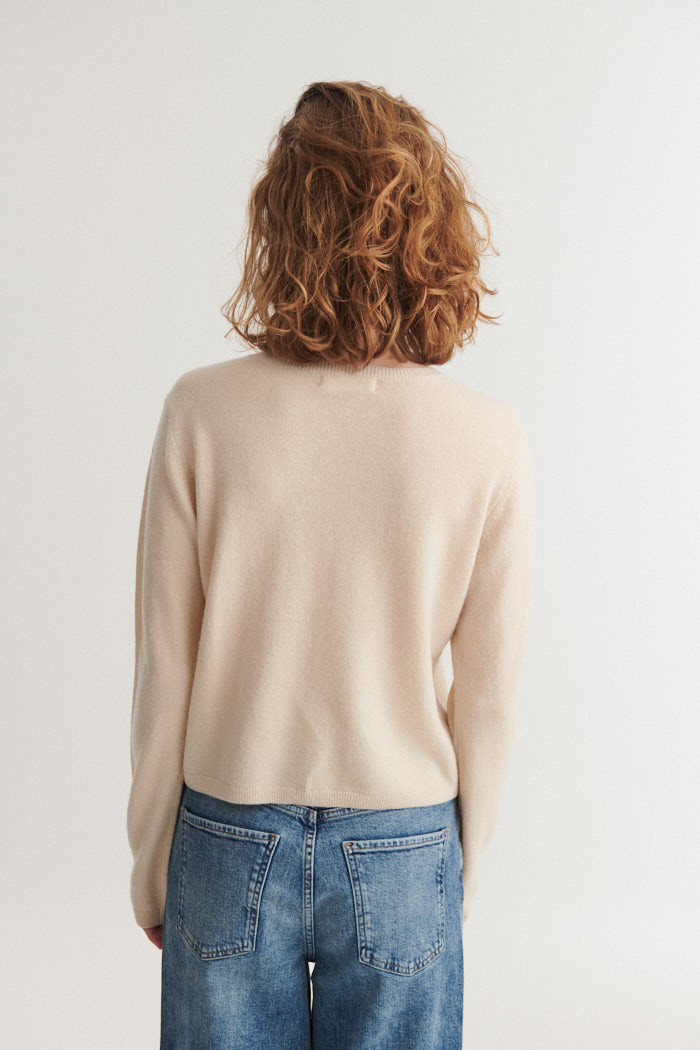 Basic Apparel cardigan 'Selem' merinowool - moonbeam