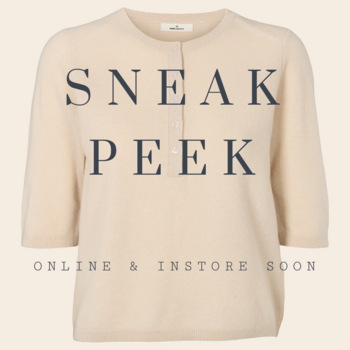 Basic Apparel granddad tee  'Selem' merinowol - moonbeam