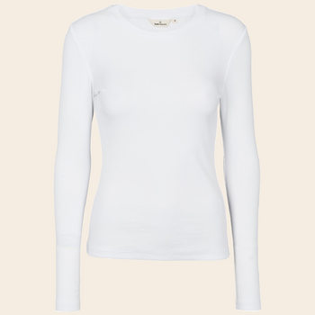Basic Apparel shirt 'Ludmilla' katoen - wit