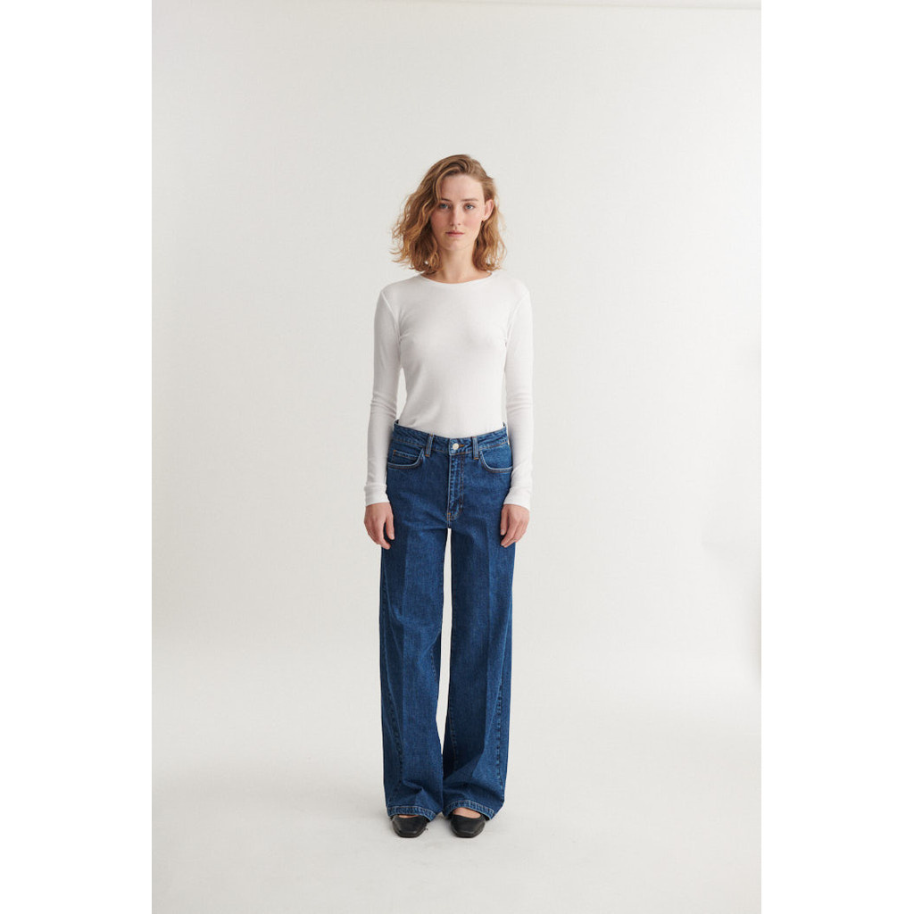 Basic Apparel shirt 'Ludmilla' katoen - wit