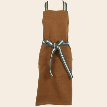 Libeco apron 'Miles' linen - oak