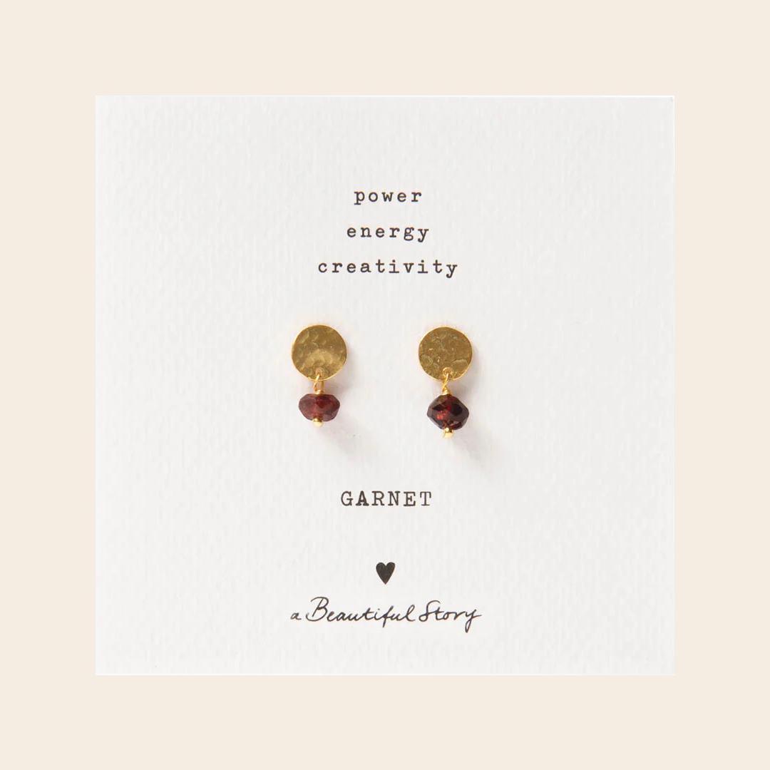 A Beautiful Story Set earrings  'Coin' - gold
