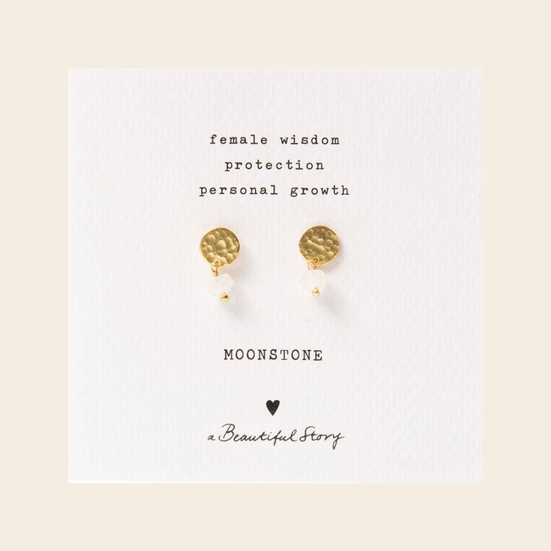 A Beautiful Story Set earrings  'Coin' - gold