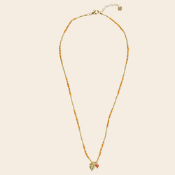 A Beautiful Story ketting / armband 'Honored' vintage hart - carneool