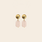A Beautiful Story earrings 'Ease' - rose quartz