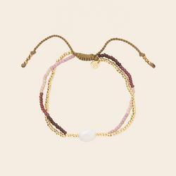 A Beautiful Story armband 'Shining' maansteen