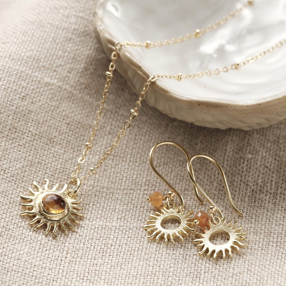 A Beautiful Story ketting 'Reverie' zon - citrien