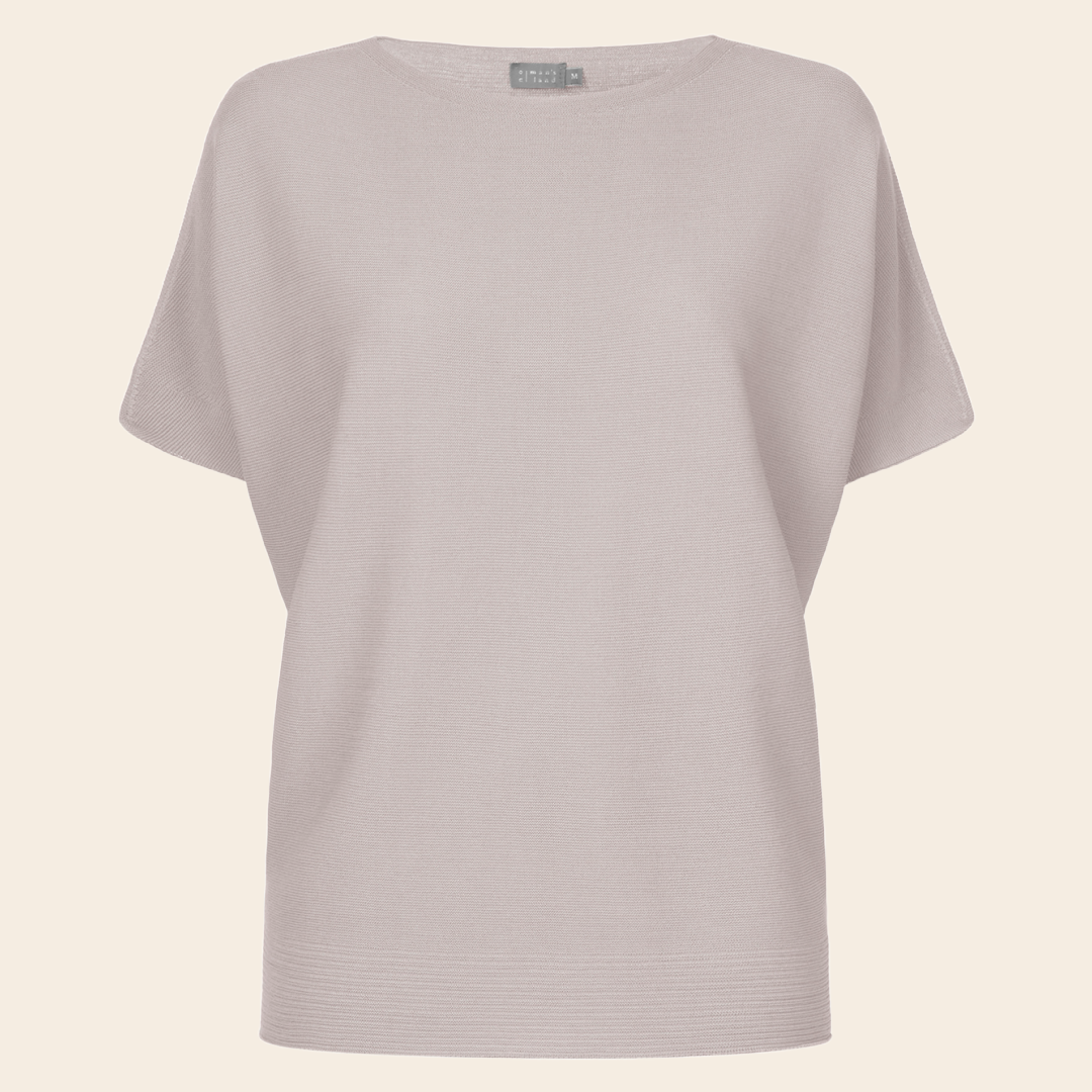 No Man's land korte mouwen shirt  katoen - pale mink