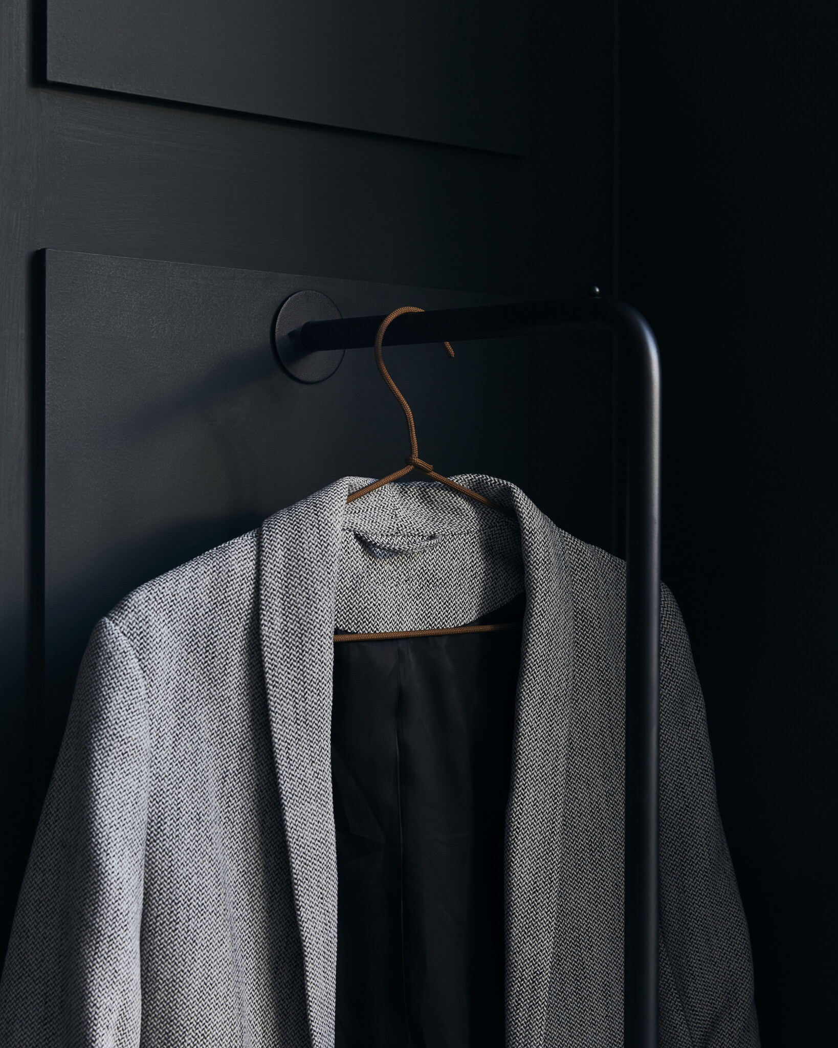 House Doctor set/3 kledinghangers 'Wire' - bruin