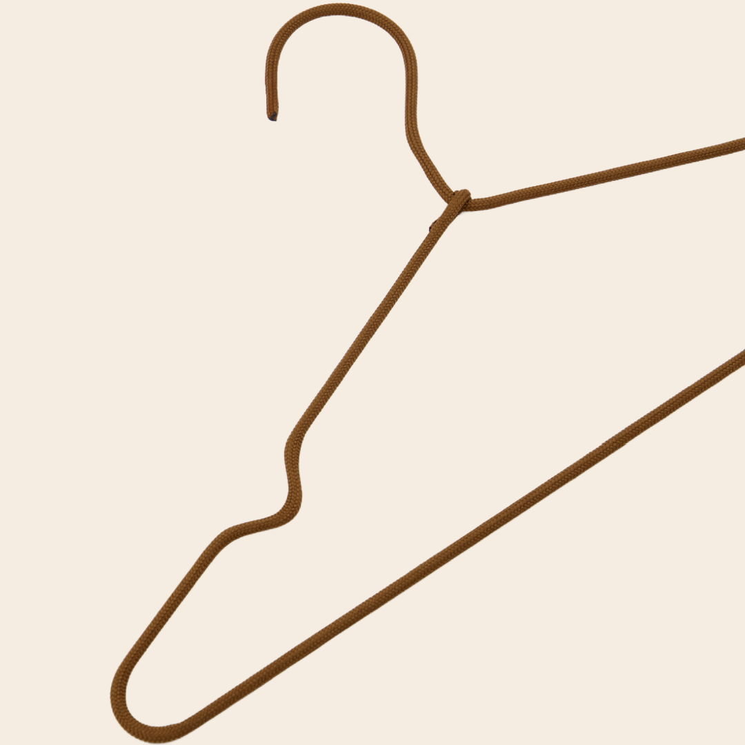 House Doctor set/3 kledinghangers 'Wire' - bruin