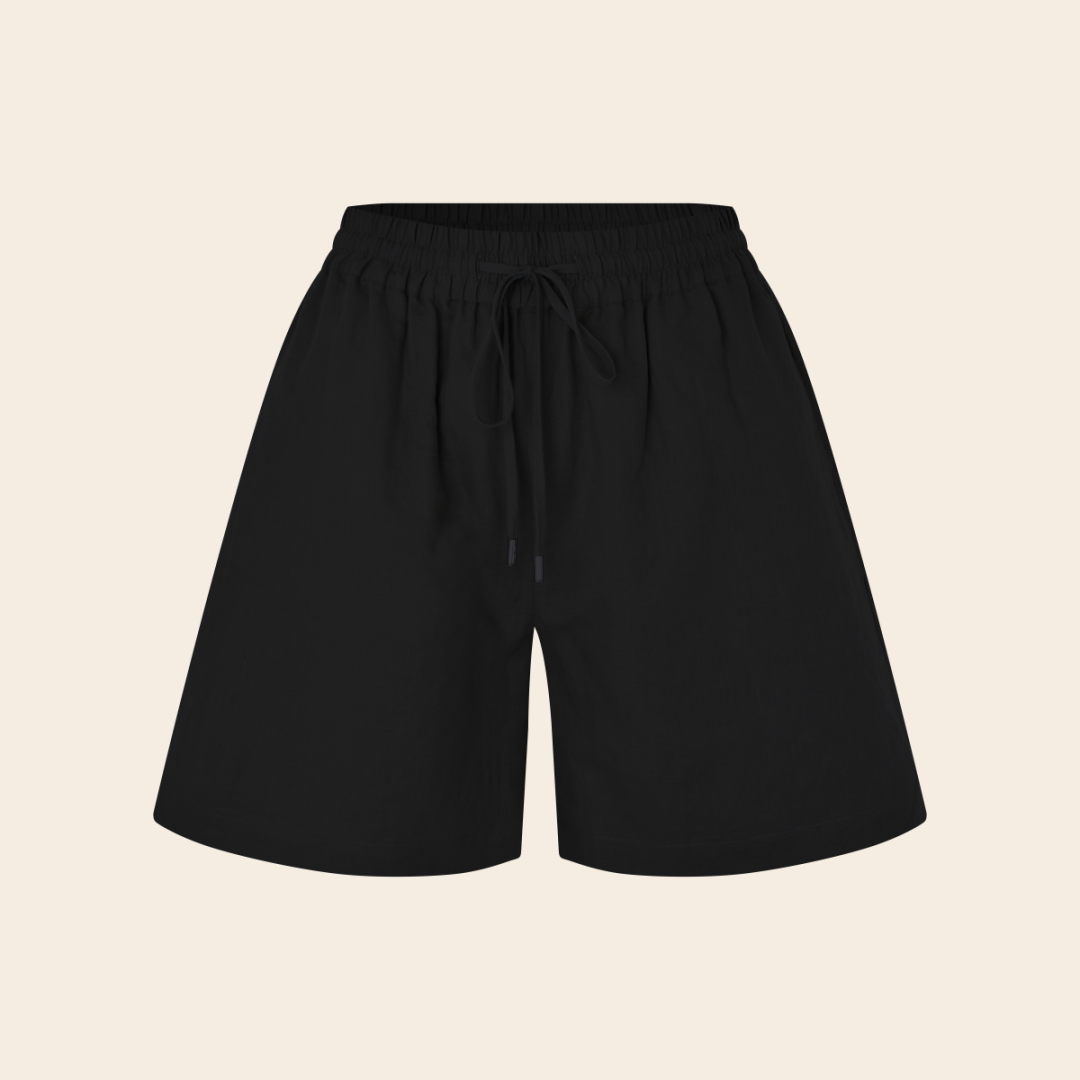 Rosemunde short 'Esther' linnen - zwart