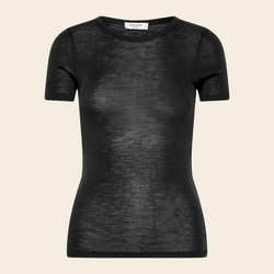 Rosemunde T-Shirt 'sara' Wolle / Kaschmir - schwarz
