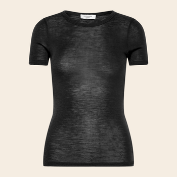 Rosemunde T-Shirt 'sara' Wolle / Kaschmir - schwarz