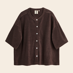 Bongusta oversized shirt one size - Coffee