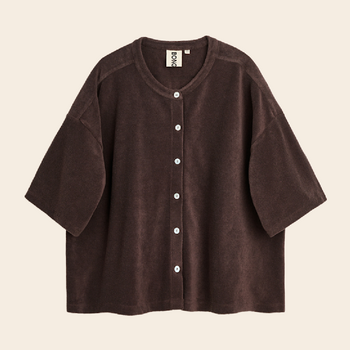 Bongusta oversized shirt one size - Coffee
