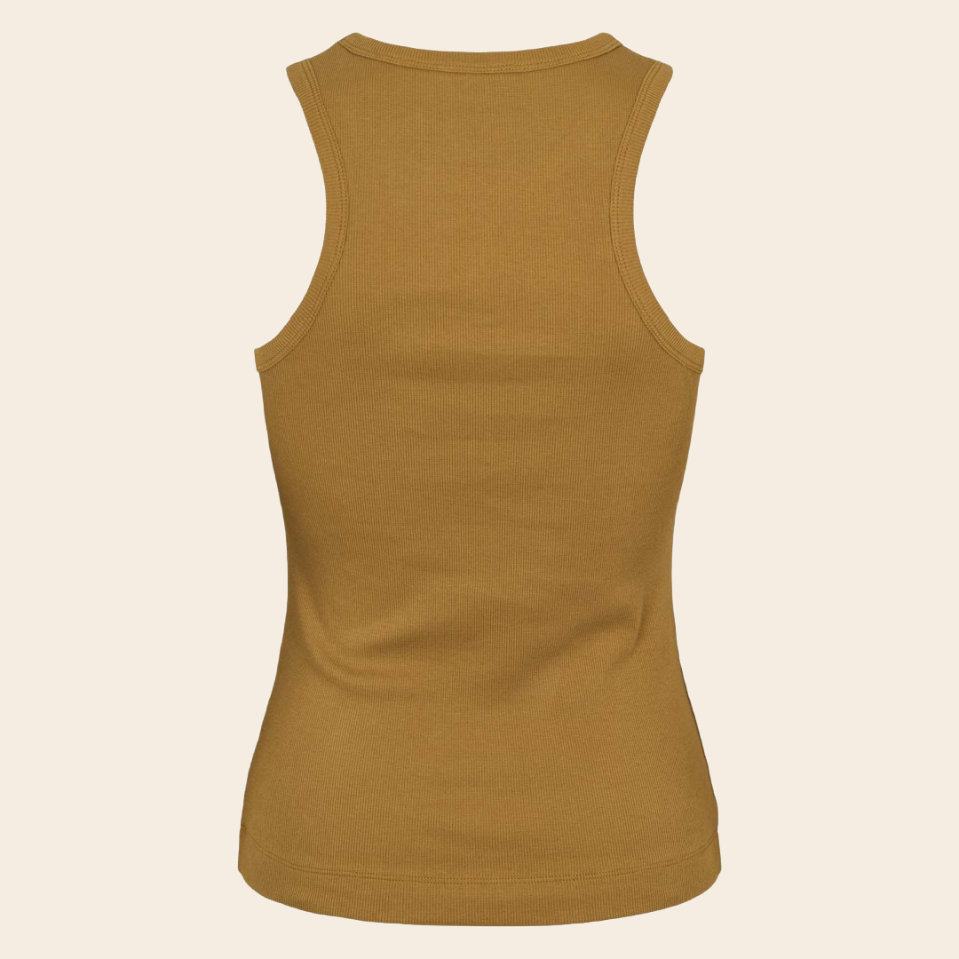 Esmé Studios tanktop 'Blossom' katoen - gold