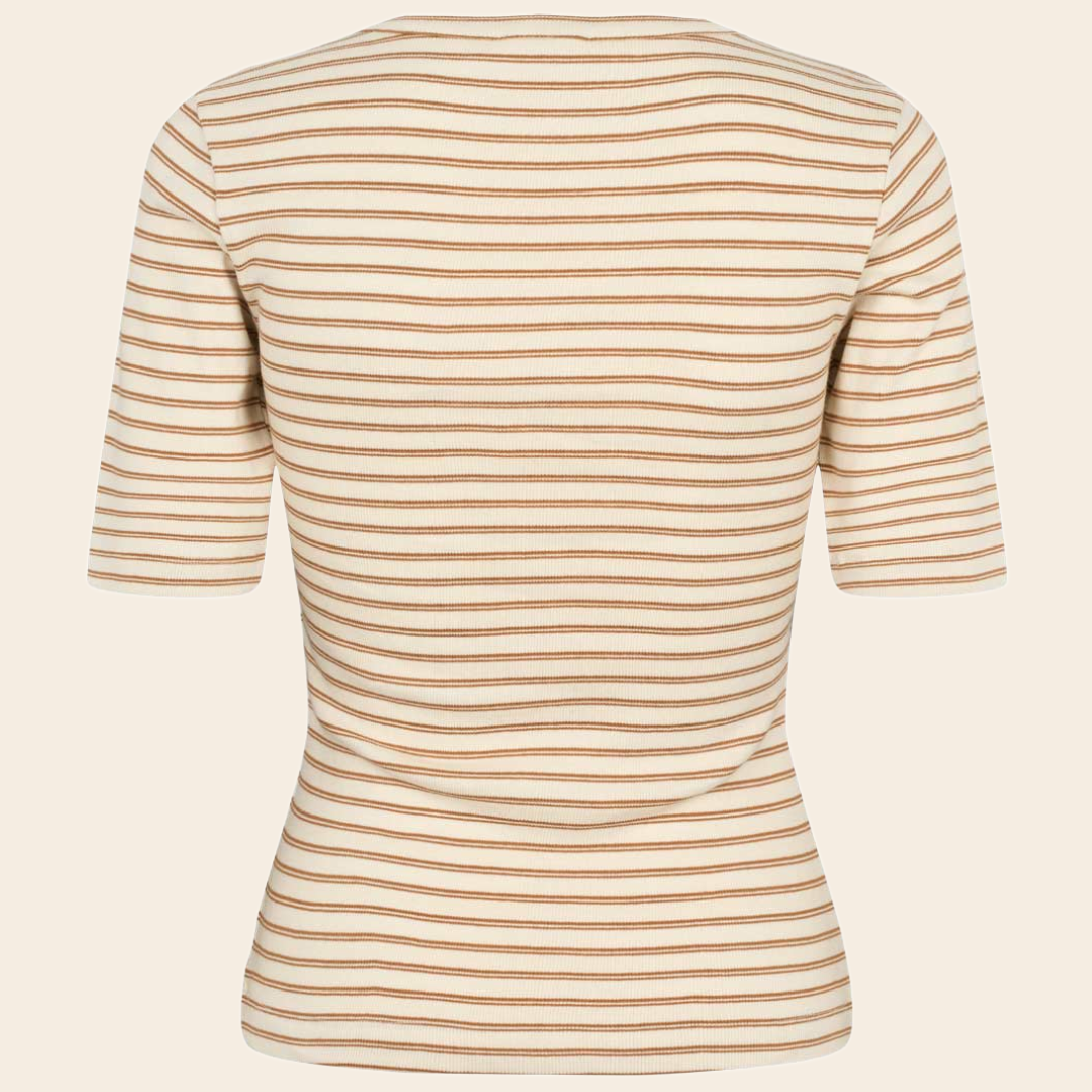 Esmé Studios t-shirt 'Blosson' katoen - gold