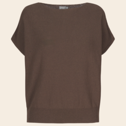 No Man's land shirt knitted katoen - soft bark