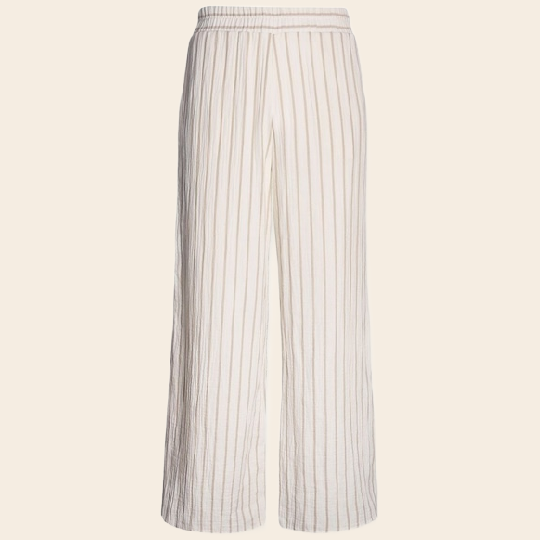 Alwero broek 'Bahamas' katoen - beige stripe