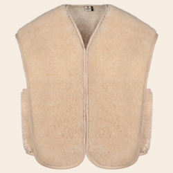 Alwero gilet 'Luise' wool - beige