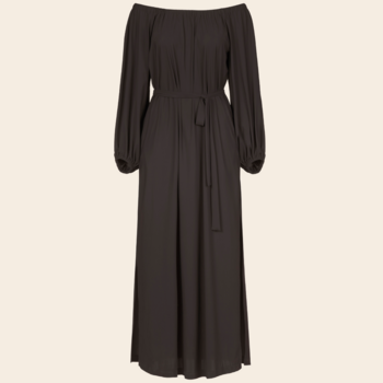 No Man's land maxi dress travel jersey  - truffle