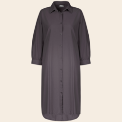 No Man's land blouse dress cotton - graphite