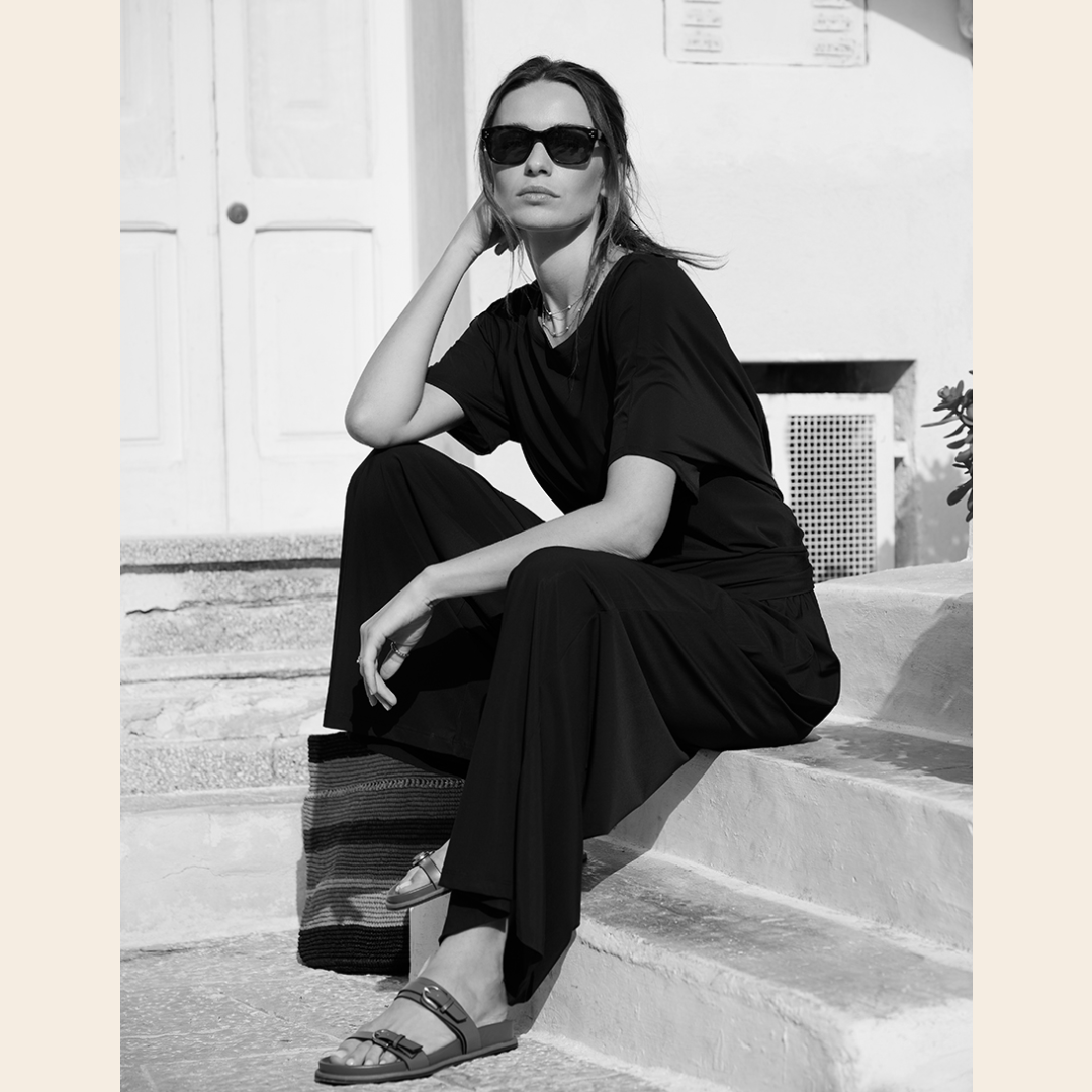 No Man's land trousers travel jersey - truffle