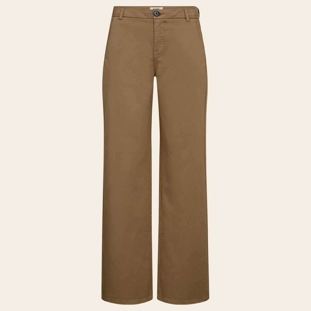 IVY Copenhagen chino 'Karmey' katoen - dark desert
