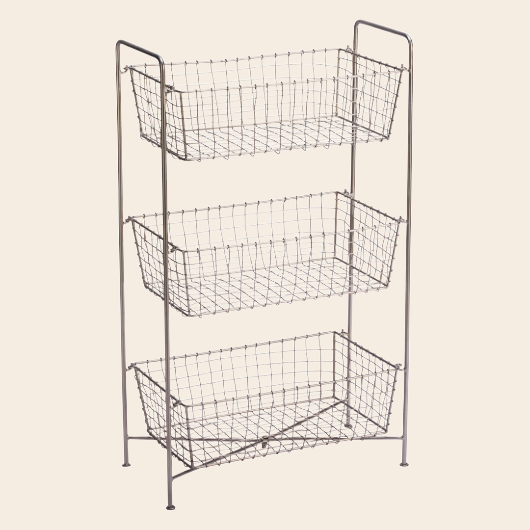 Madam Stoltz mandenrek 'Korg' - metaal