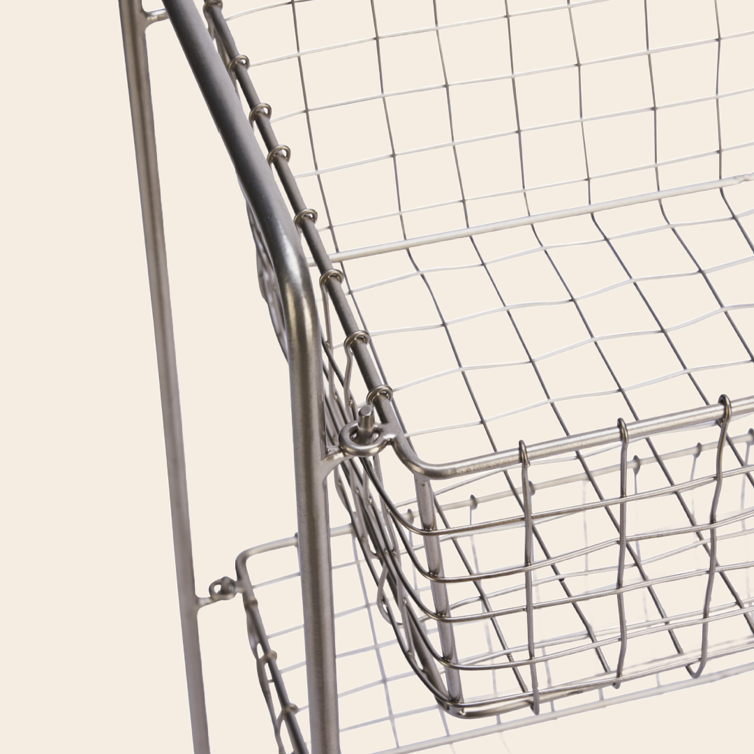 Madam Stoltz mandenrek 'Korg' - metaal