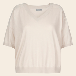 No Man's land sweater katoen / zijde - sandstone