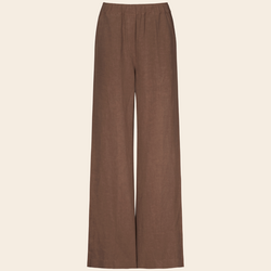 No Man's land broek tencel / linnen - tobacco