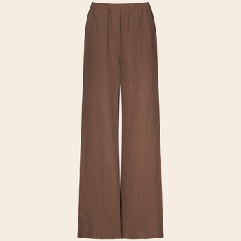No Man's land trousers tencel / linen - tobacco