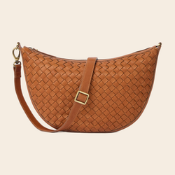 OMyBag shoulderbag 'Leo maxi' woven -  cognac