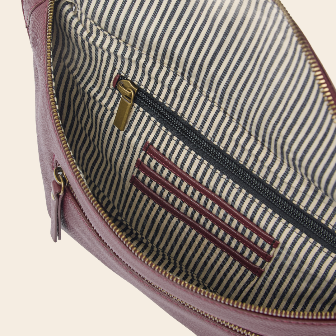 OMyBag tas 'Drew' Bum bag - dark cherry